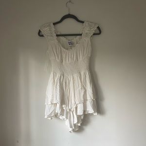 princess polly white flowy romper